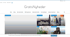Desktop Screenshot of gratisnyheder.dk